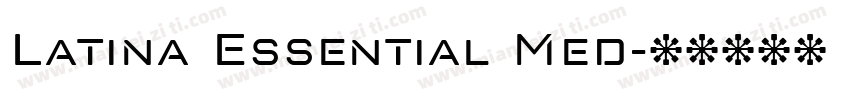 Latina Essential Med字体转换